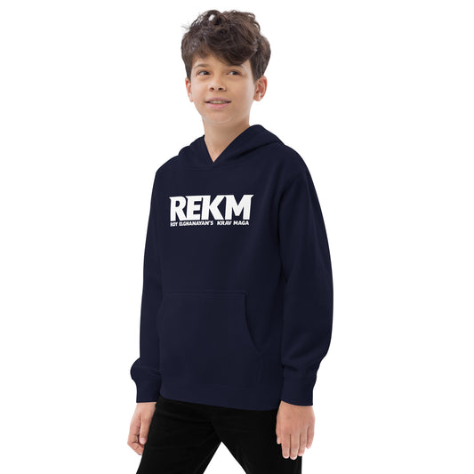 REKM Kids fleece hoodie (white)