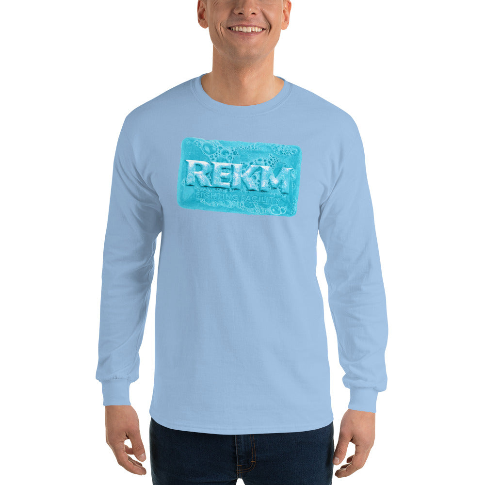 'Blue REKM Fighting Facility Edition' MEN’s Long Sleeve Shirt