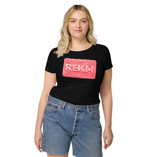 'Pink REKM Fighting Facility Edition' Women’s basic organic t-shirt
